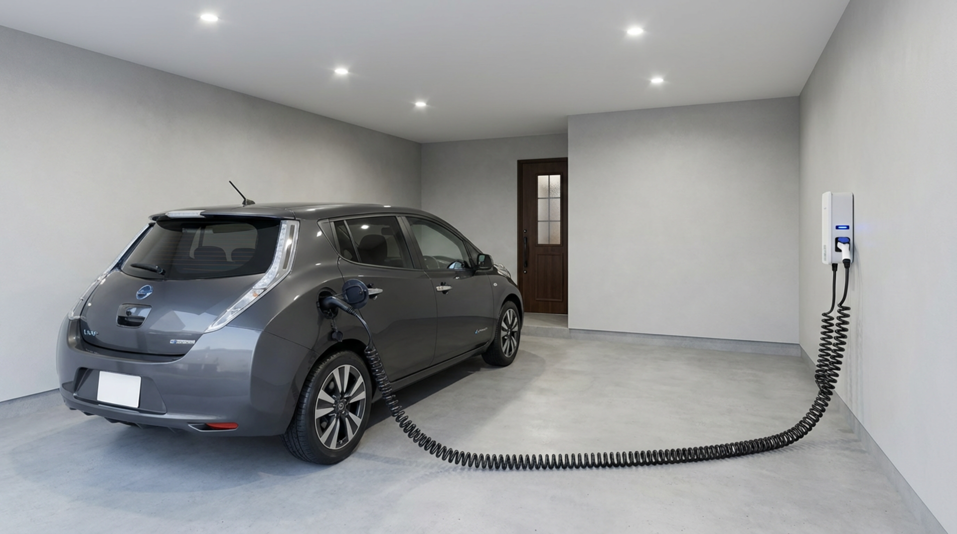 EV充電器設置工事の様子2